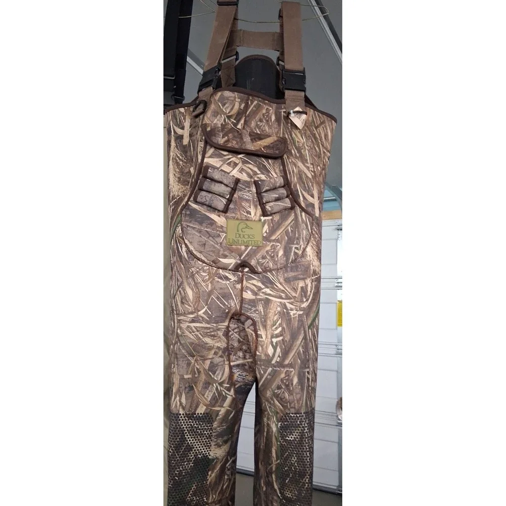 Size Sm/Med. Ducks Unlimited 1600 Gram Thinsulate Camo Hunting Waders Size 9